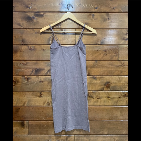 Free People Intimately Brown Purple Sparkle Seamless Slip Dress - Picture 5 of 6